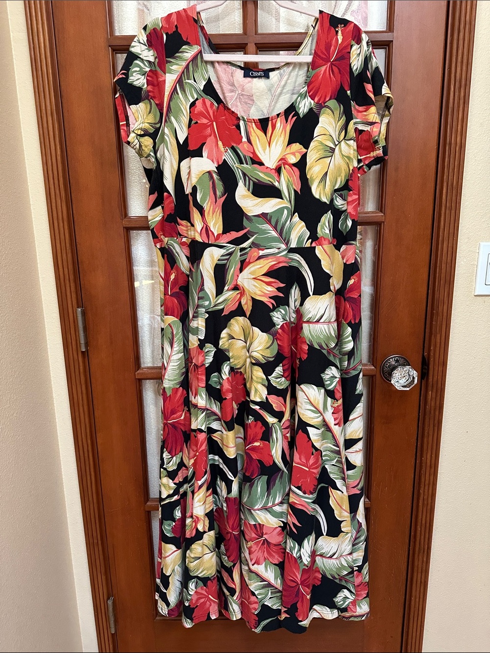Chaps Tropical Floral Maxi Dress